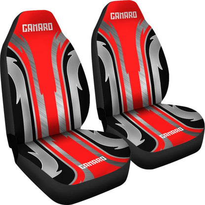 Red Black Camaro White Letter Car Accessories Car Seat Covers