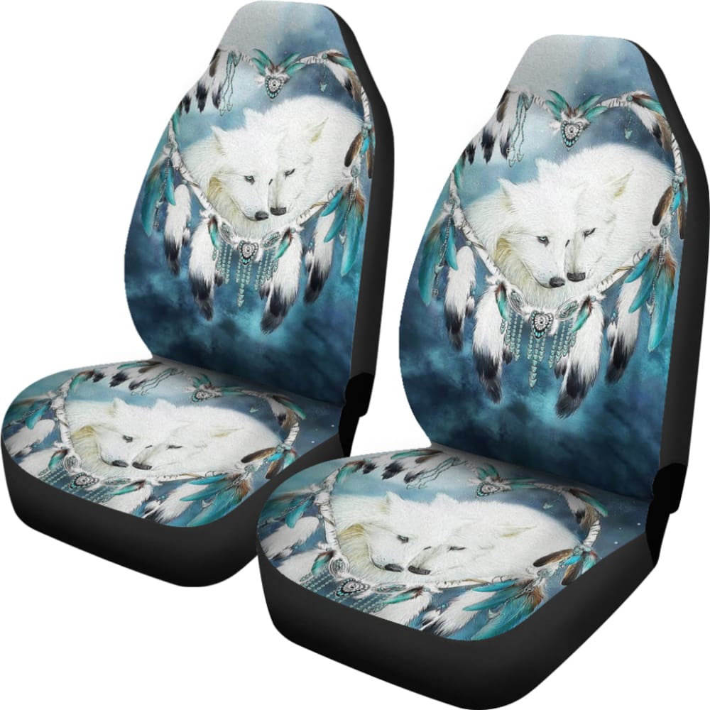 Amazing And Lovely Wolf Dreamcatcher Car Seat Covers