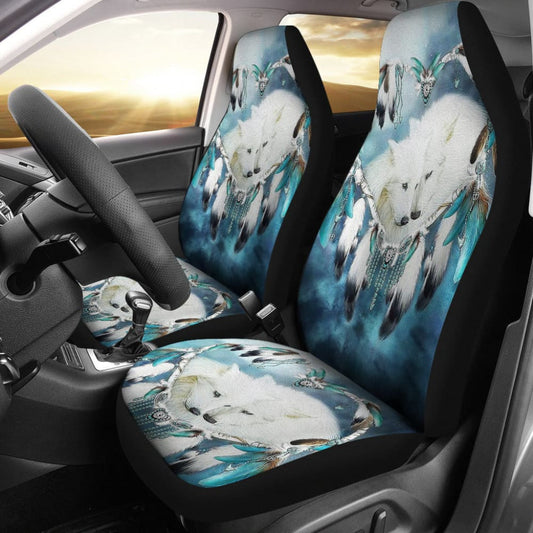 Amazing And Lovely Wolf Dreamcatcher Car Seat Covers