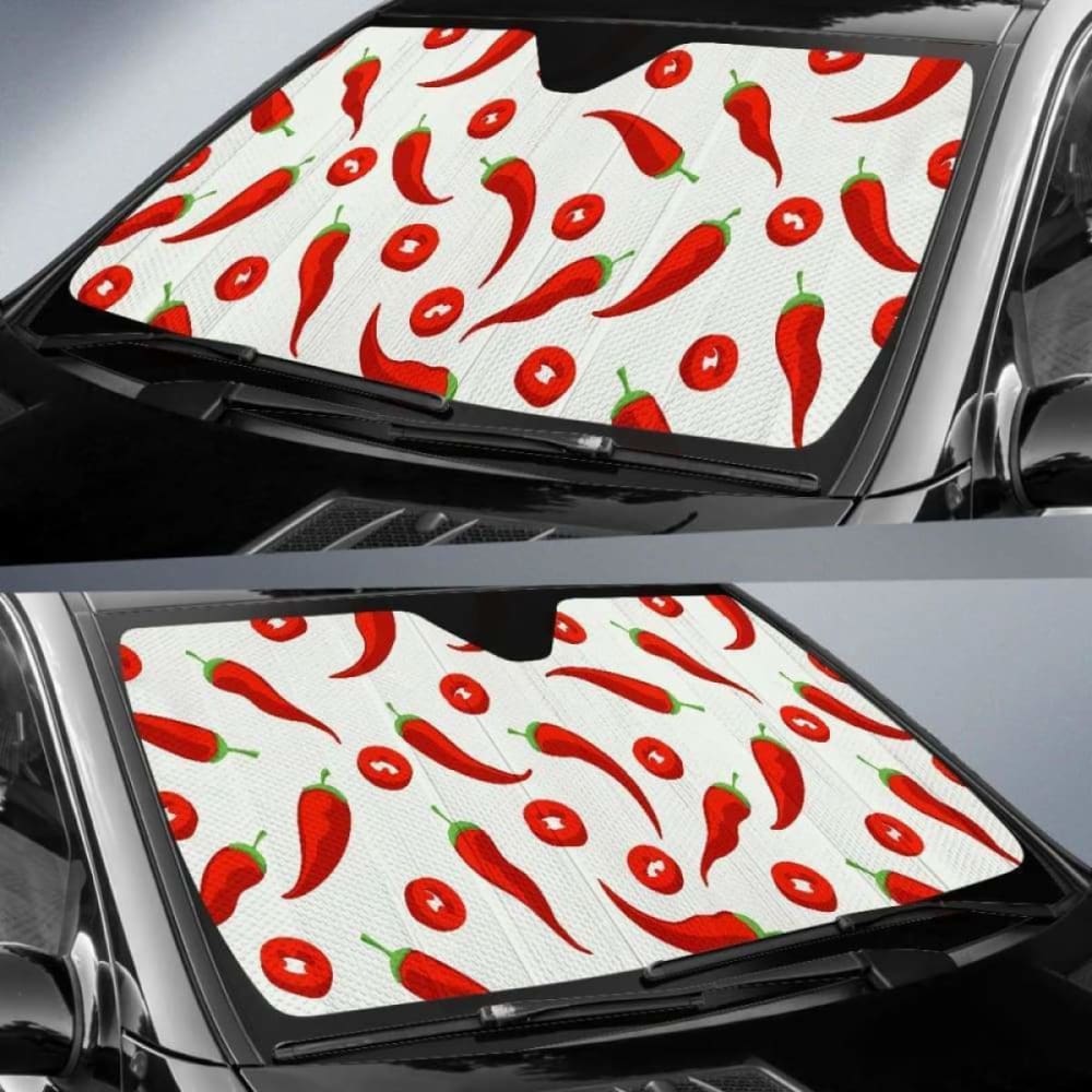 Chili Pattern Car Auto Sun Shades