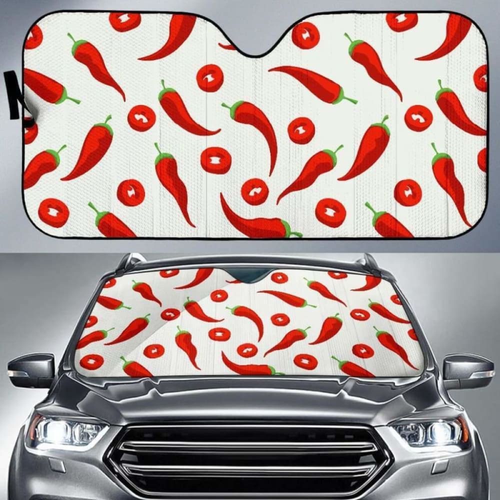 Chili Pattern Car Auto Sun Shades