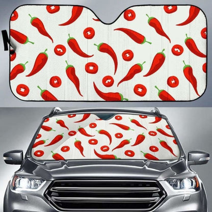 Chili Pattern Car Auto Sun Shades