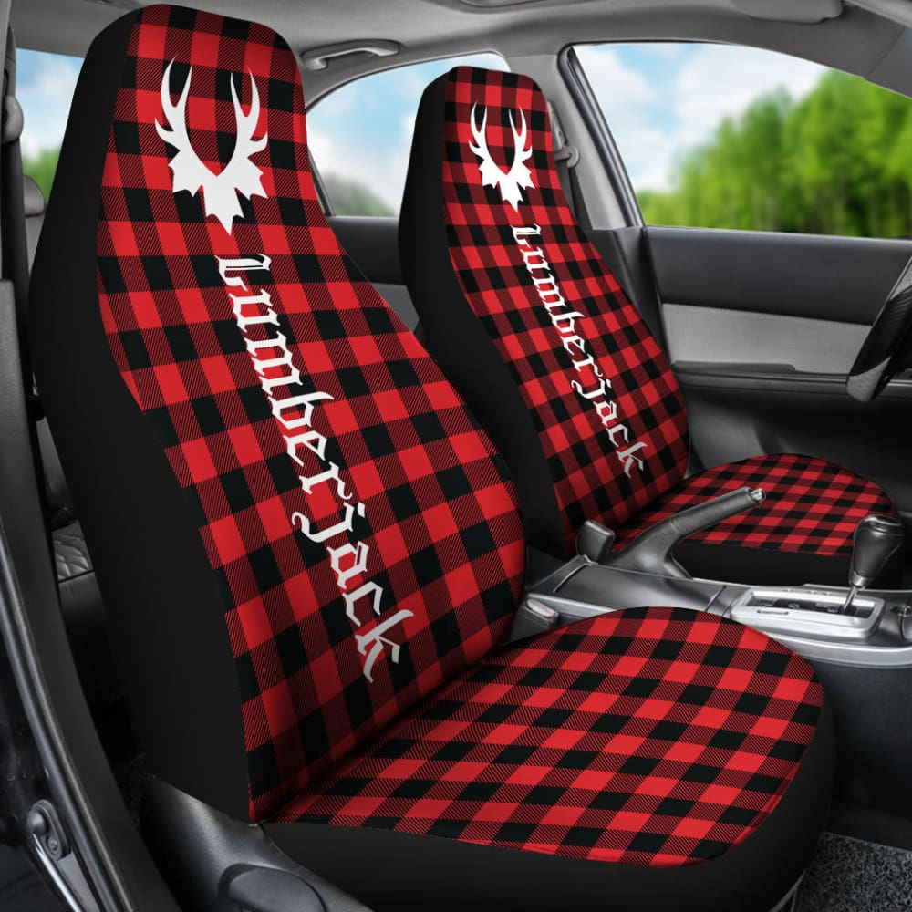 Canada Car Seat Covers Canada Day Camo Lumberjack Buffalo Plaid