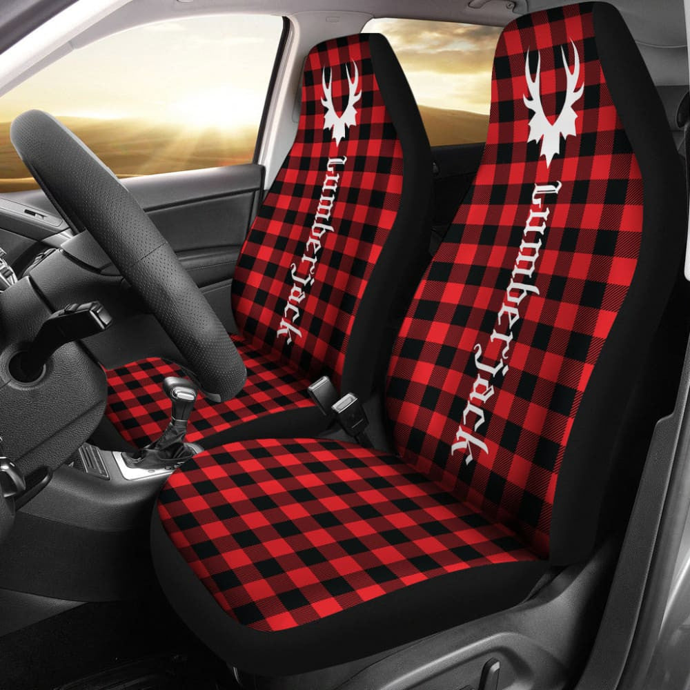 Canada Car Seat Covers Canada Day Camo Lumberjack Buffalo Plaid