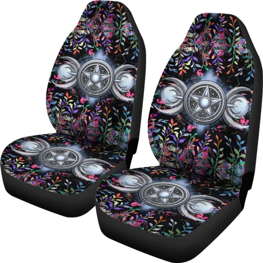 Triple Moon Wicca Car Seat Covers