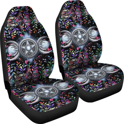 Triple Moon Wicca Car Seat Covers