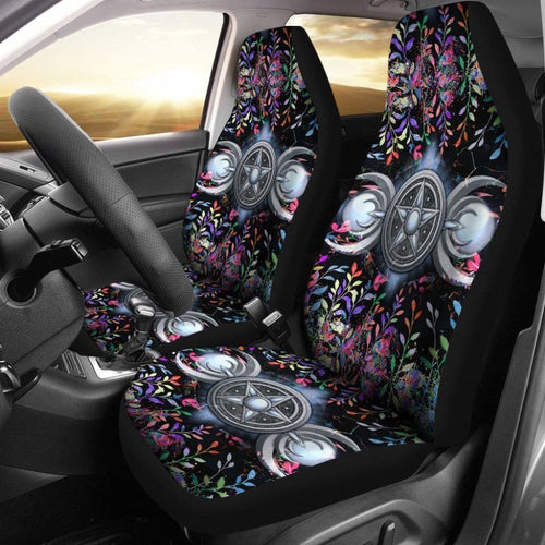 Triple Moon Wicca Car Seat Covers