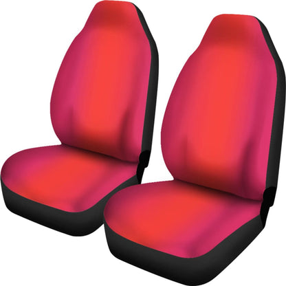 Ombre Sunset Orange Pink Car Seat Covers