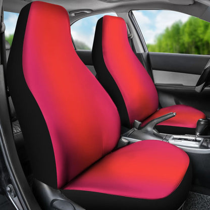 Ombre Sunset Orange Pink Car Seat Covers