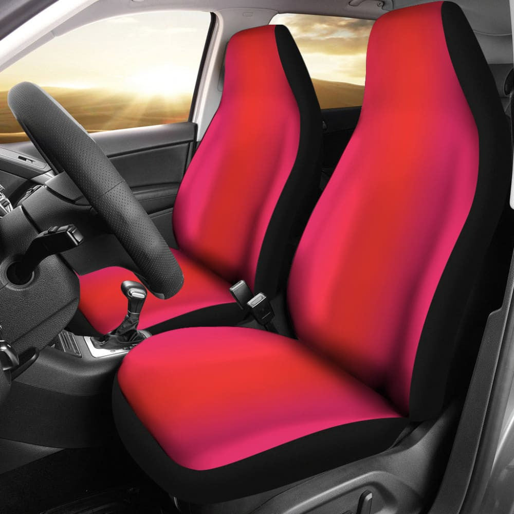 Ombre Sunset Orange Pink Car Seat Covers