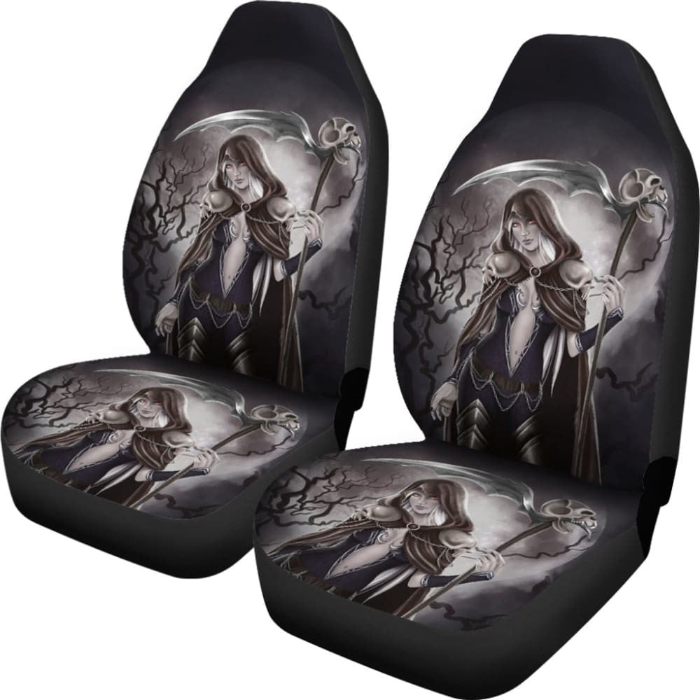 Deadly Queen Grim Reaper Car Seat Covers