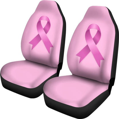 Pink Ribbon Breast Cancer Awareness Pattern Print Car Seat Covers