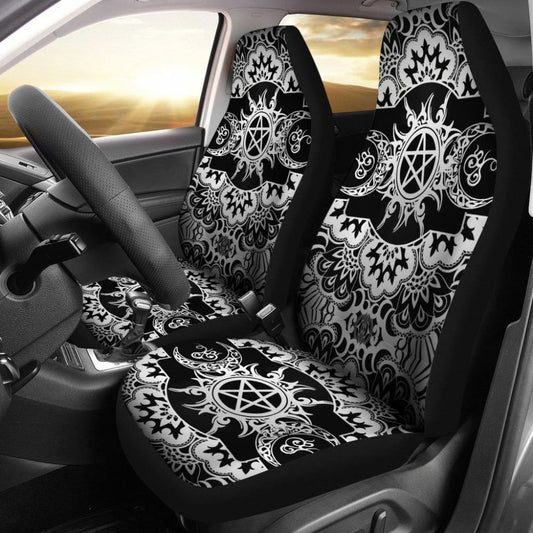 Triple Moon Wicca Car Seat Covers