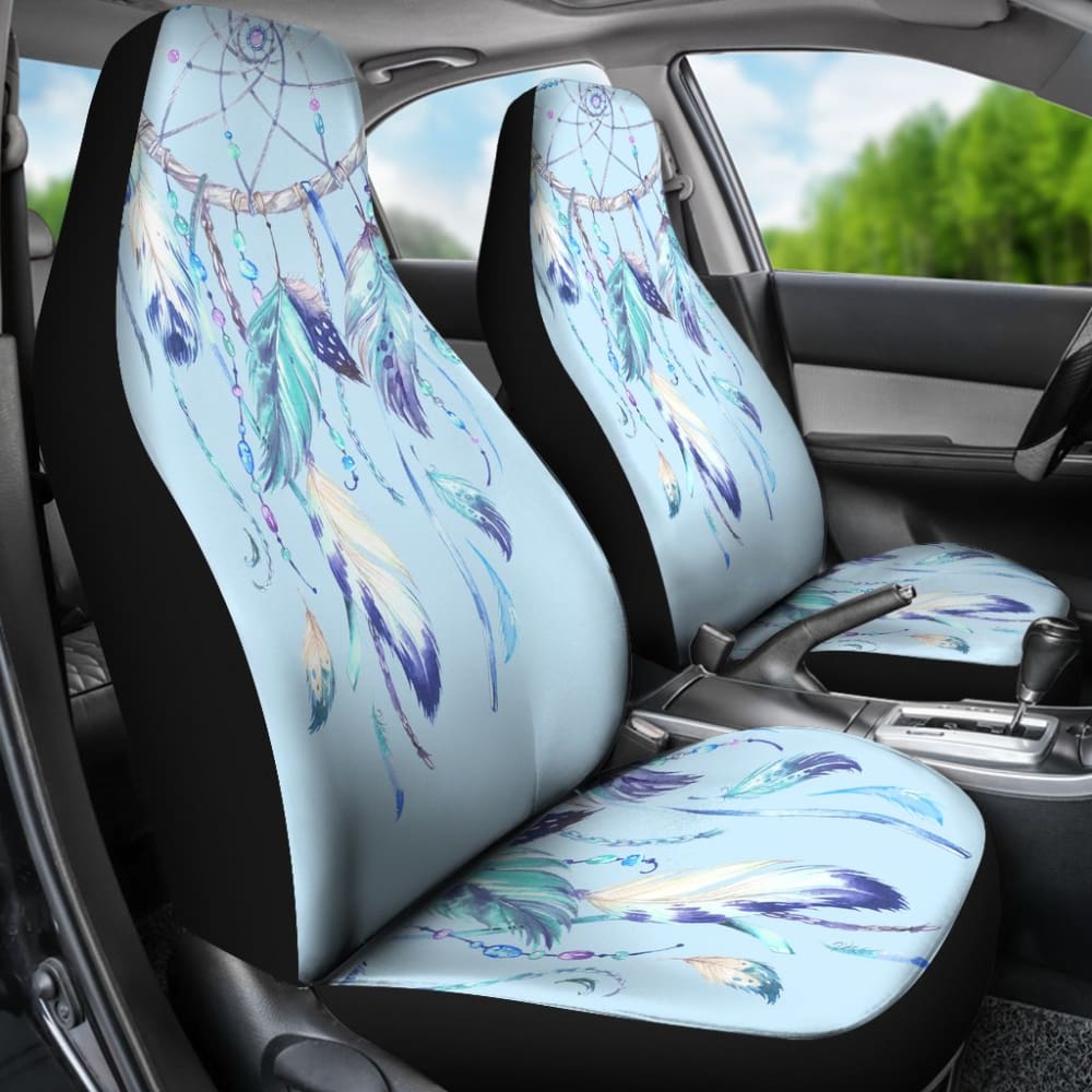 Native Dreamcatcher Winter Feather Car Seats Covers