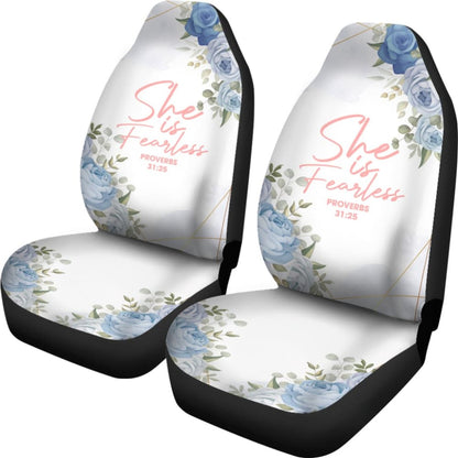 Proverbs: She Is Fearless Car Seat Covers