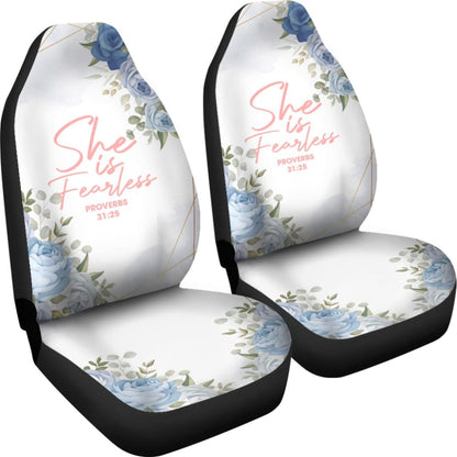 Proverbs: She Is Fearless Car Seat Covers