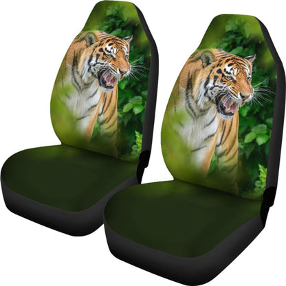 Tiger and Green Forest Car Seat Covers