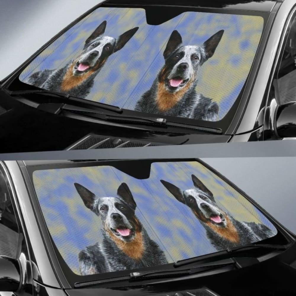 Australian Cattle Dog Car Auto Sun Shades