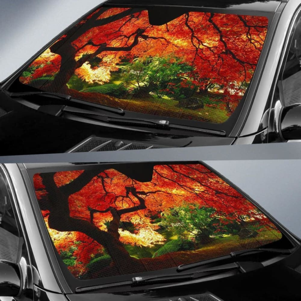 Autumn Tree Car Sun Shade