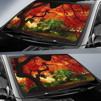 Autumn Tree Car Sun Shade