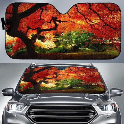 Autumn Tree Car Sun Shade
