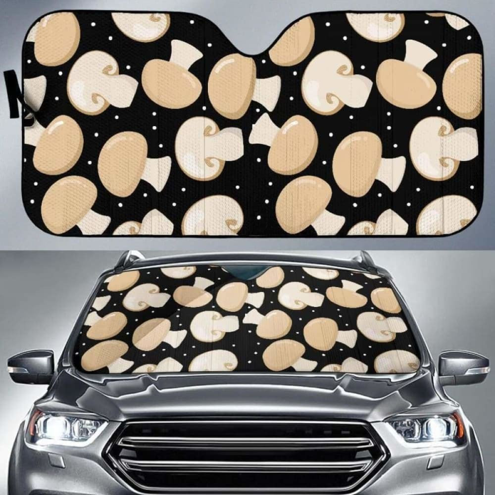 Champignon Mushroom Pattern Car Auto Sun Shades