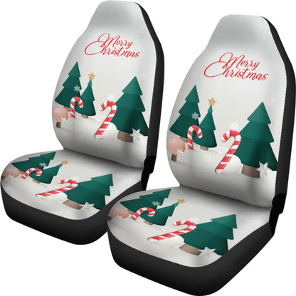 Christmas Sweet Candy Snowflake Car Seat Covers
