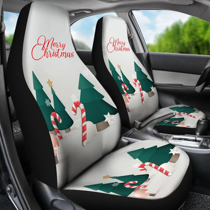 Christmas Sweet Candy Snowflake Car Seat Covers