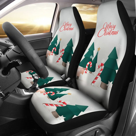 Christmas Sweet Candy Snowflake Car Seat Covers
