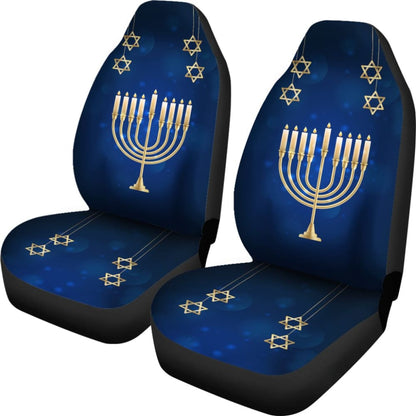 Amazing Hanukkah Pattern Print Car Seat Covers