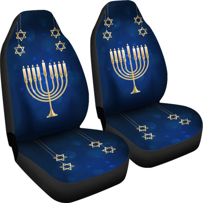 Amazing Hanukkah Pattern Print Car Seat Covers