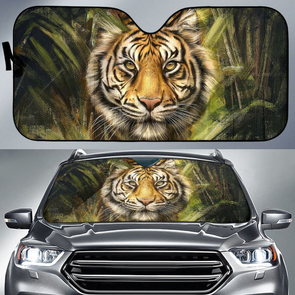 Amazing Tiger Print Car Auto Sun Shades