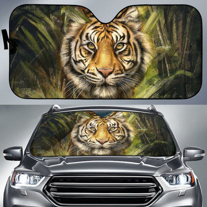 Amazing Tiger Print Car Auto Sun Shades