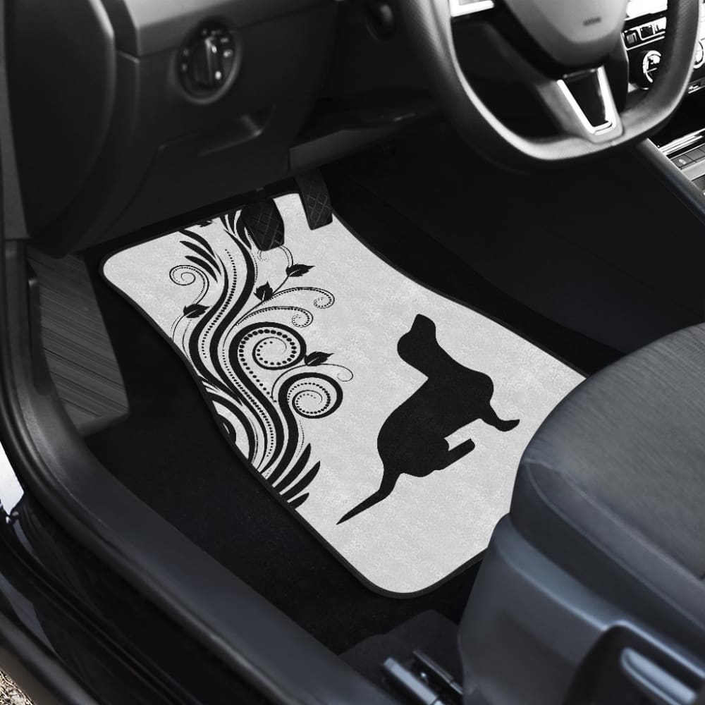 Silhouette Dachshund Car Floor Mats Car Accessories Gift For Dog Lovers