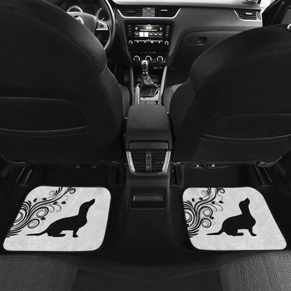 Silhouette Dachshund Car Floor Mats Car Accessories Gift For Dog Lovers