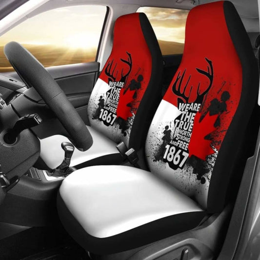 Canada Day True North Strong And Free Car Seat Covers Special