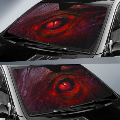 Red Dragon Eye Custom Car Accessories Car Auto Sun Shades
