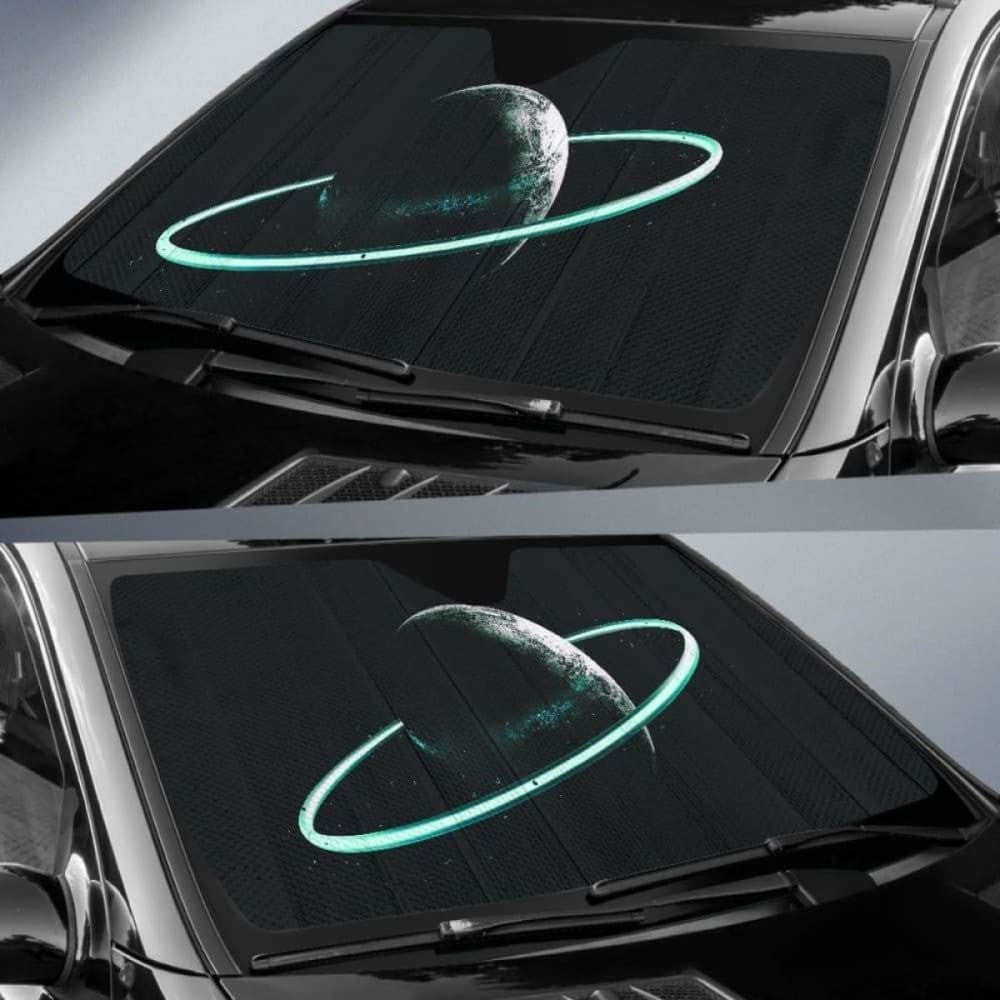Planet Circle Ring in the Galaxy car auto sunshades