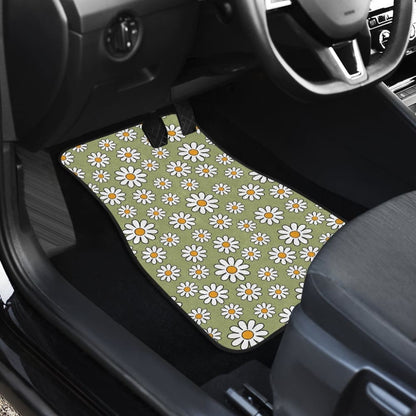 Retro Daisy Car Floor Mats