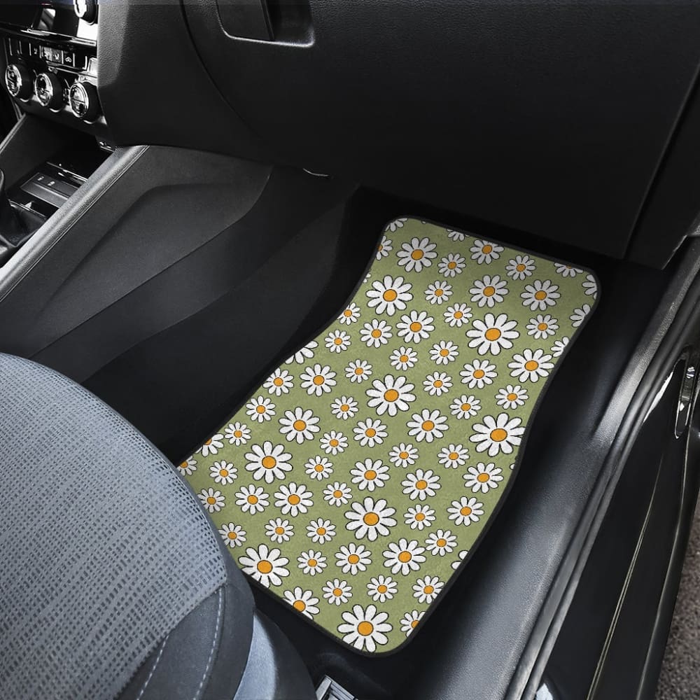 Retro Daisy Car Floor Mats