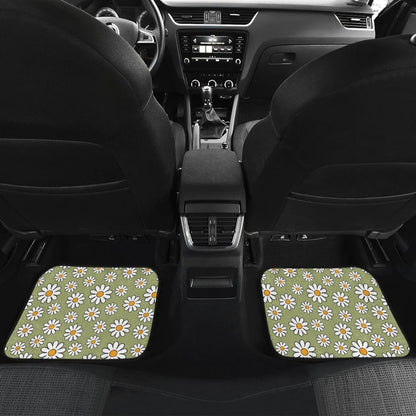 Retro Daisy Car Floor Mats