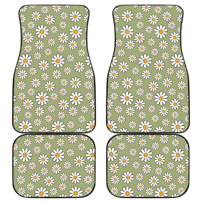 Retro Daisy Car Floor Mats
