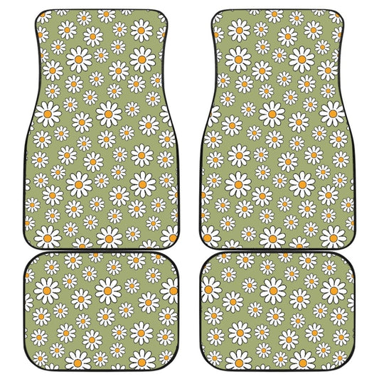 Retro Daisy Car Floor Mats