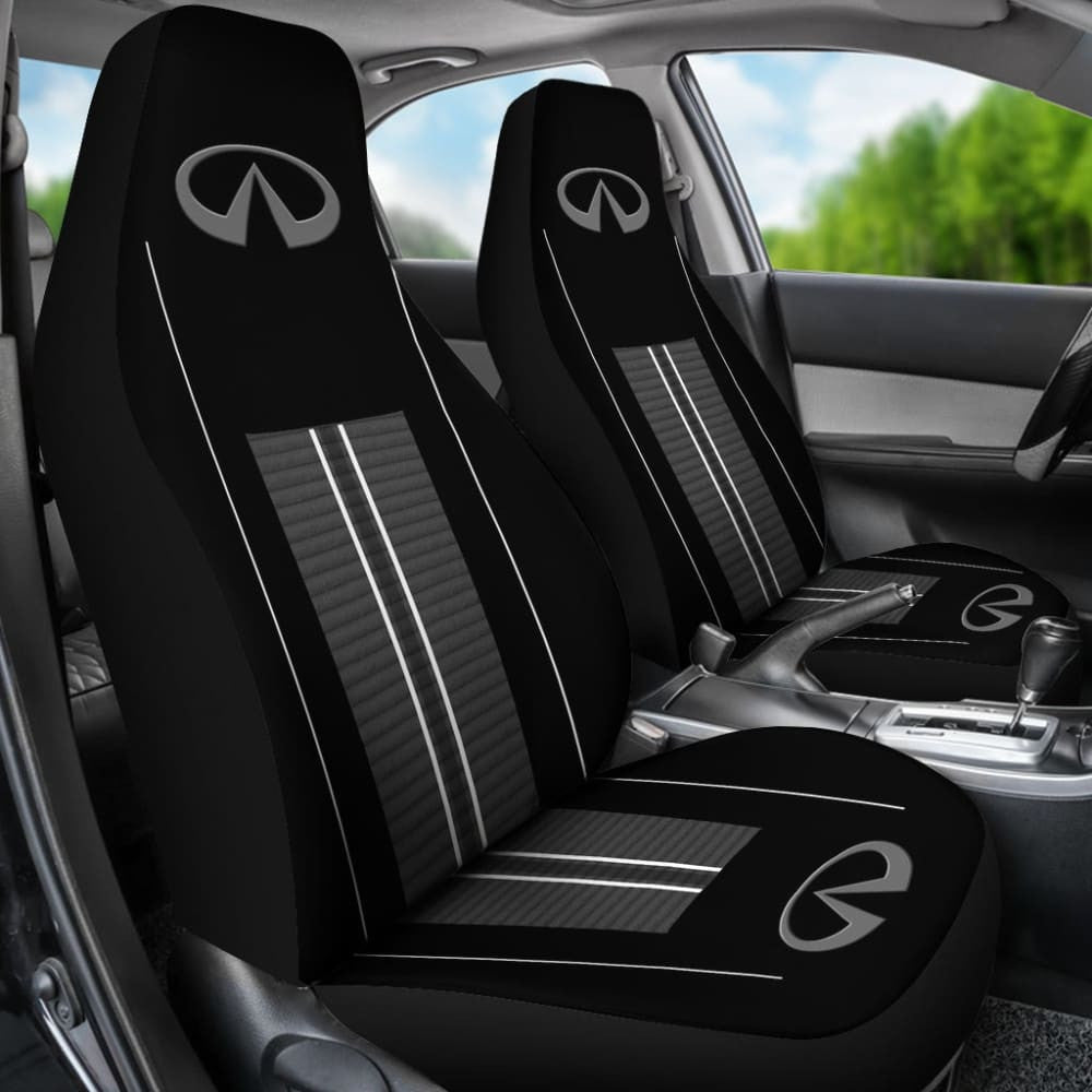 Black And Grey Infiniti Car Seat Covers Custom