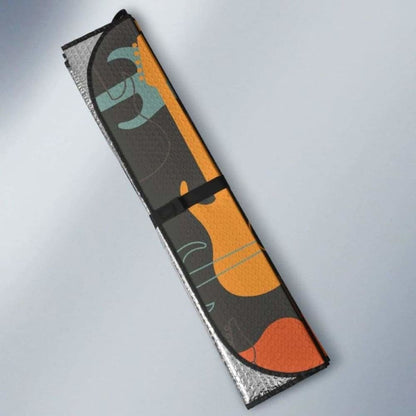 Electric Guitars Pattern Car Auto Sun Shades