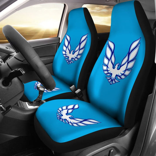 Pontiac Firebird Blue Themed Car Seat Covers Custom