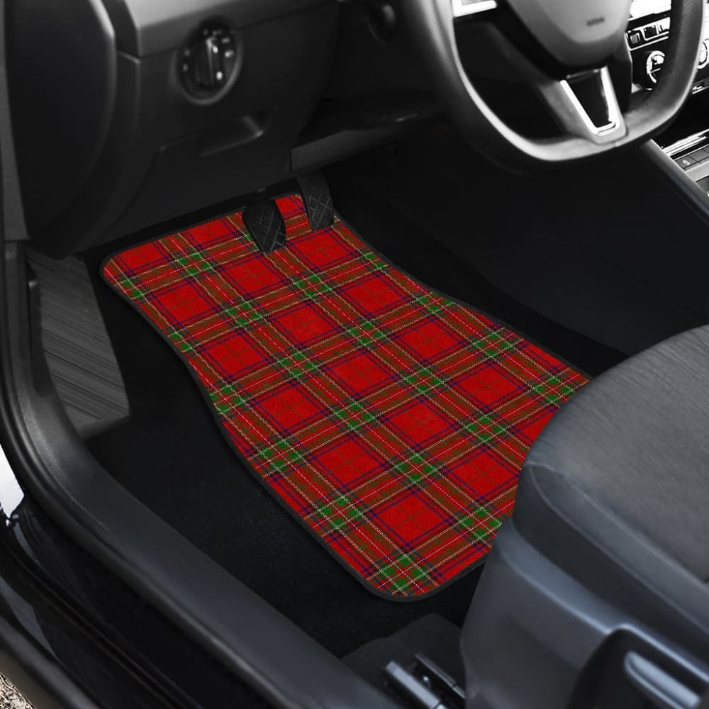 Red Royal Stewart Plaid Tartan Car Floor Mats