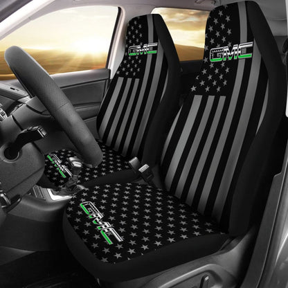 Black American Flag Mix GMC Car Seat Covers