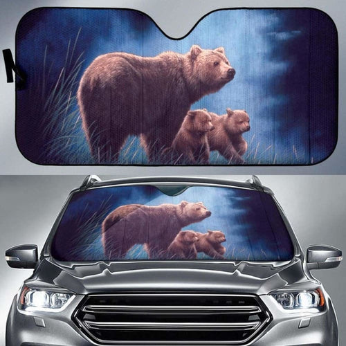 Car Sun Shade Brown Bears