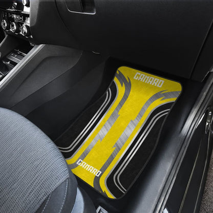 Yellow Black Camaro White Letter Car Accessories Car Floor Mats